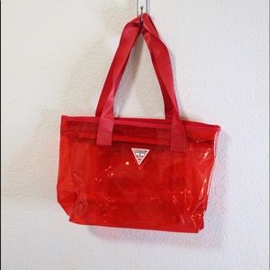 transparent guess bag